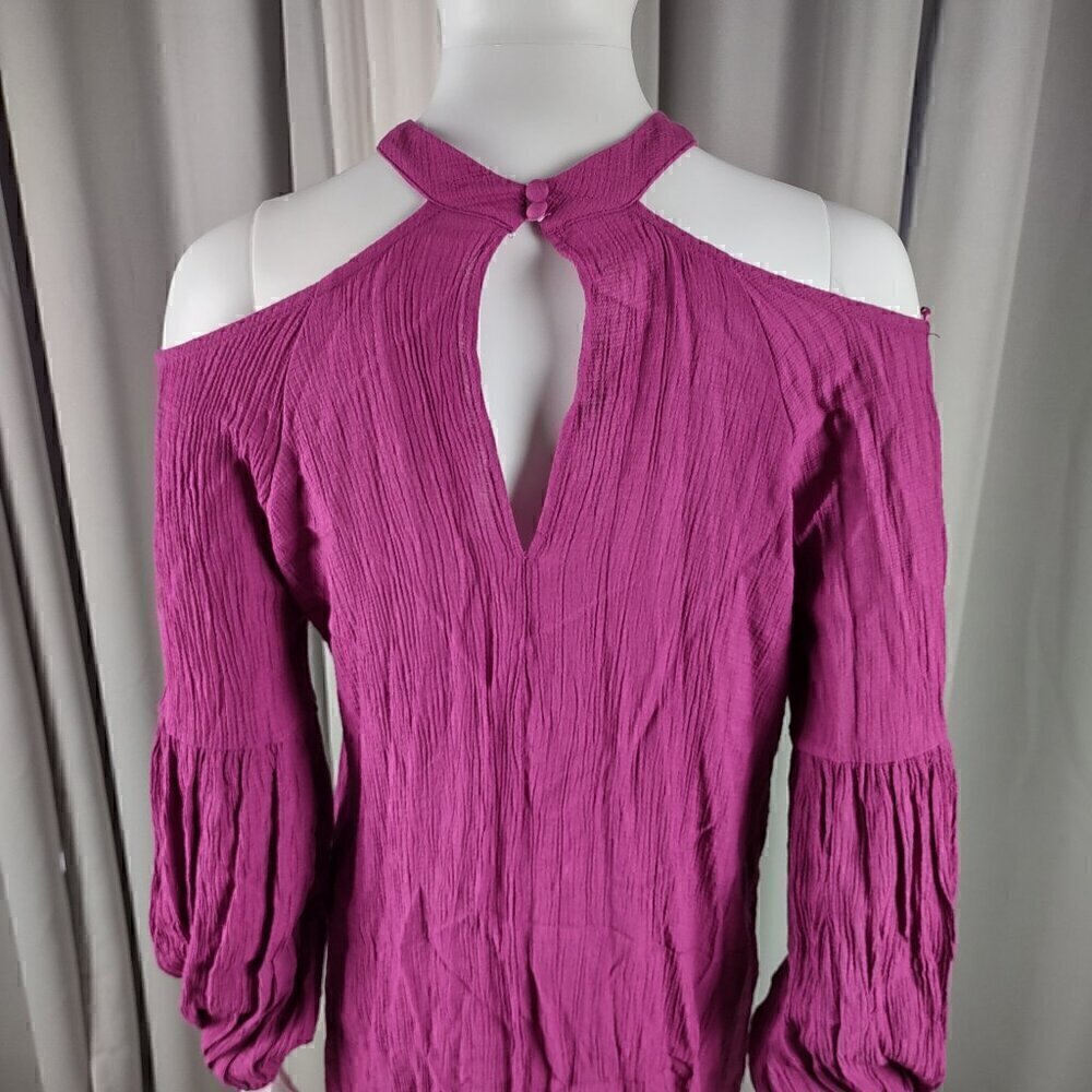 TCEC Women's Light Purple, Off The Shoulder Long Sleeve Midi Dress Size L - Picture 4 of 13
